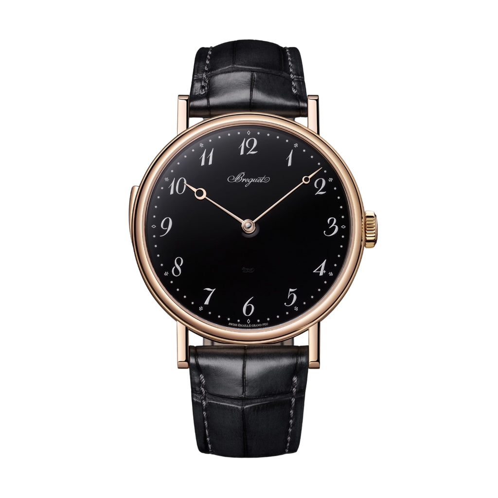 Breguet Classique Répétition Minutes 7637 42 mm Black Dial 18k Rose Gold Leather Strap 7637BR/2N/9ZU - WATCHXNYC