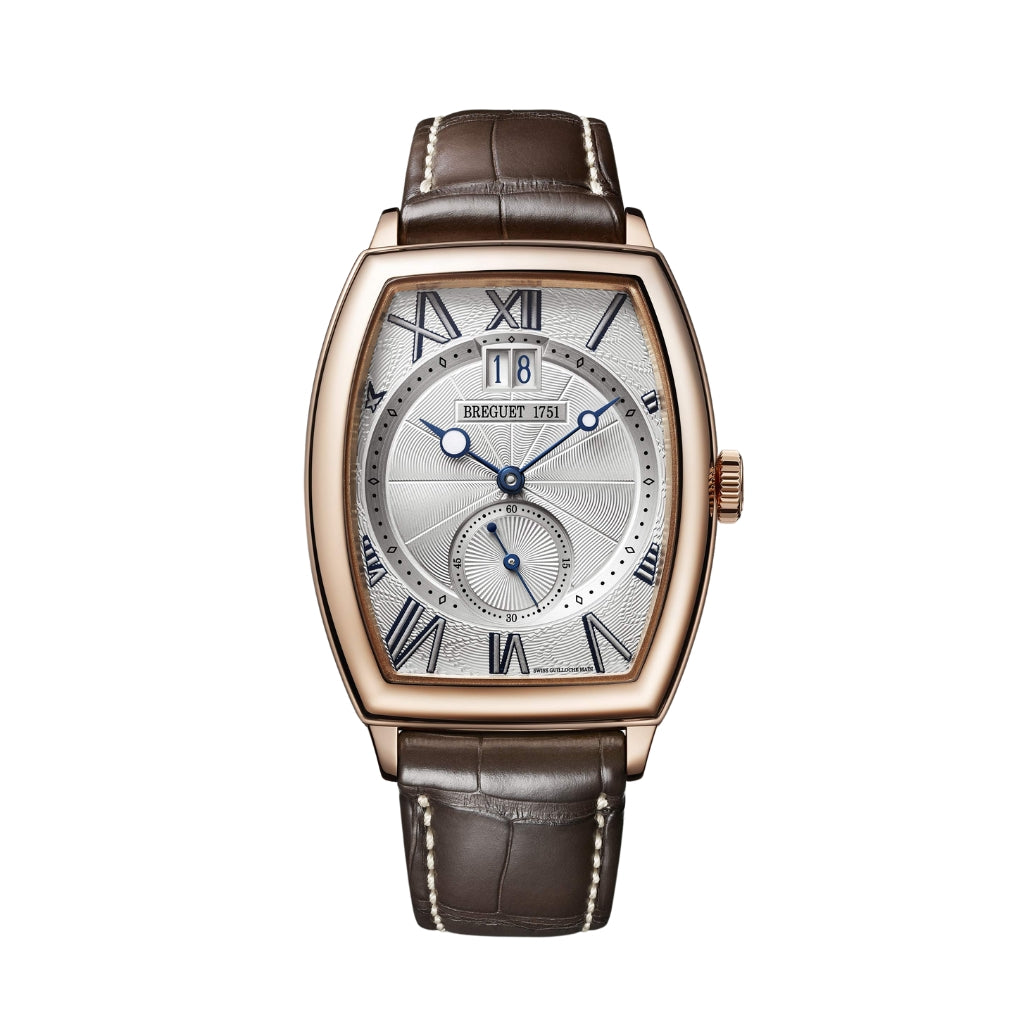 Breguet Héritage 42 x 35 mm Silver Dial 18k Rose Gold Brown Leather Strap 5410BR/12/9VV - WATCHXNYC