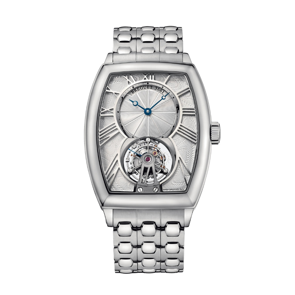 Breguet Héritage 42 x 35 mm Silver Dial Platinum Bracelet 5497PT/12/PB0 - WATCHXNYC