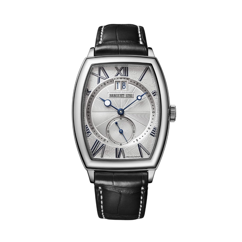 Breguet Héritage 42 x 35 mm Silver Dial White Gold Black Leather Strap 5410BB/12/9VV - WATCHXNYC