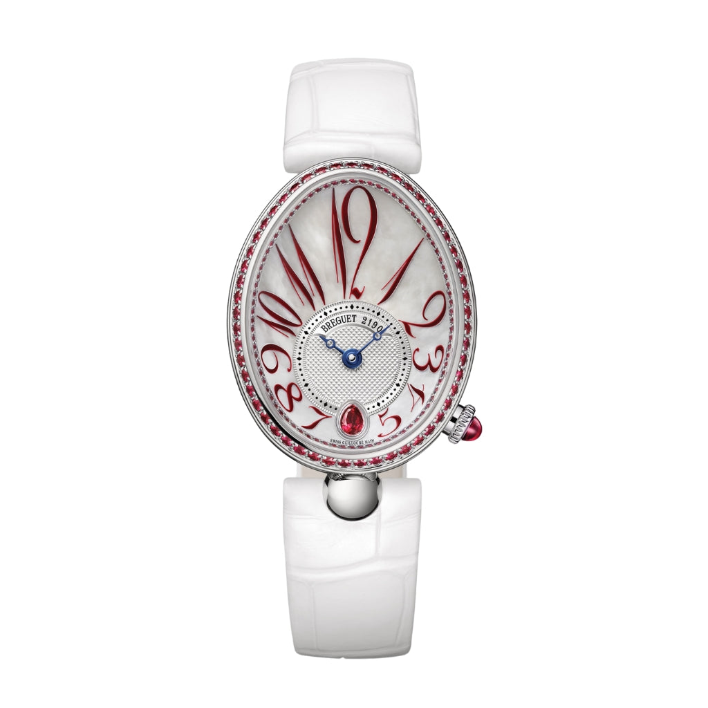 Breguet Reine 36.5 x 28.45mm White Dial with Diamonds White Gold Strap 8918BB/5R/964/R00R - WATCHXNYC