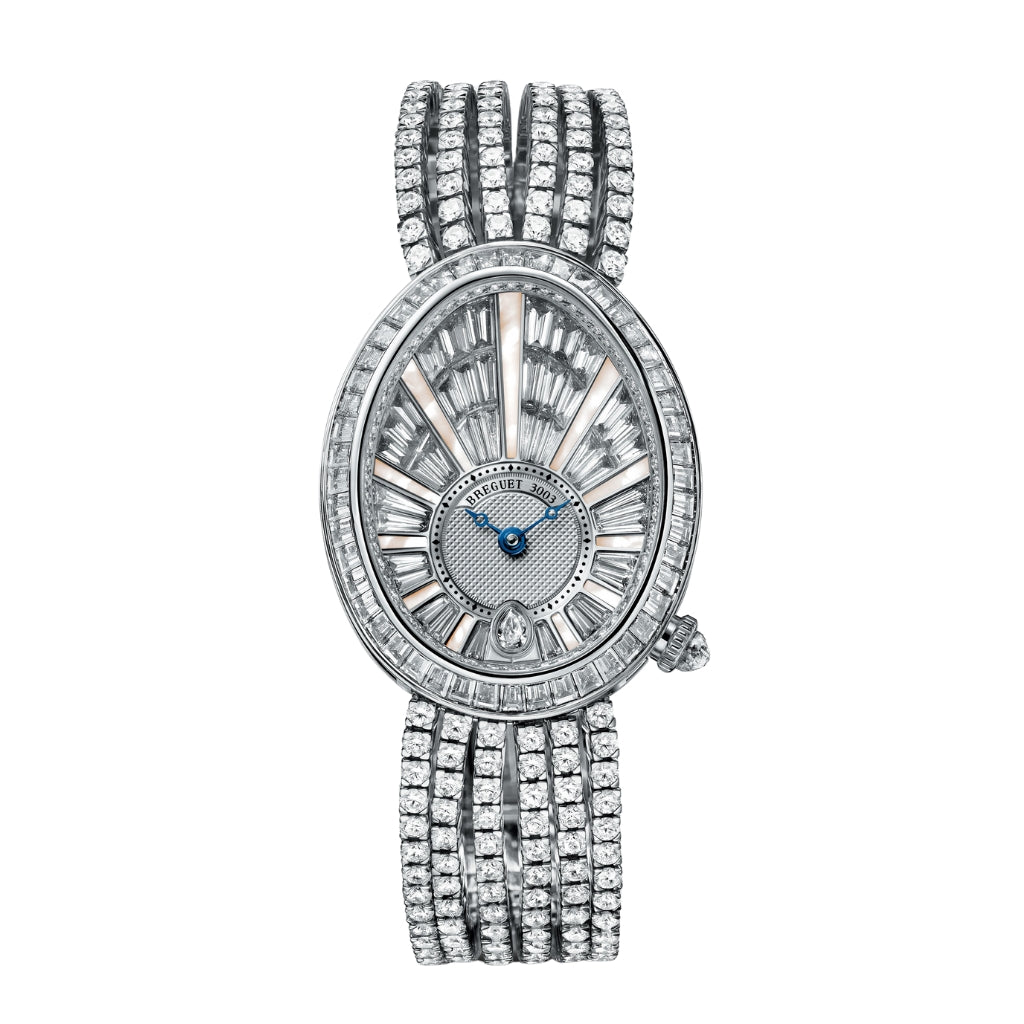 Breguet Reine 38.50 x 30.45 mm Diamond Paved Dial White Gold Bracelet 8939BB/6D/J61/DDDD - WATCHXNYC