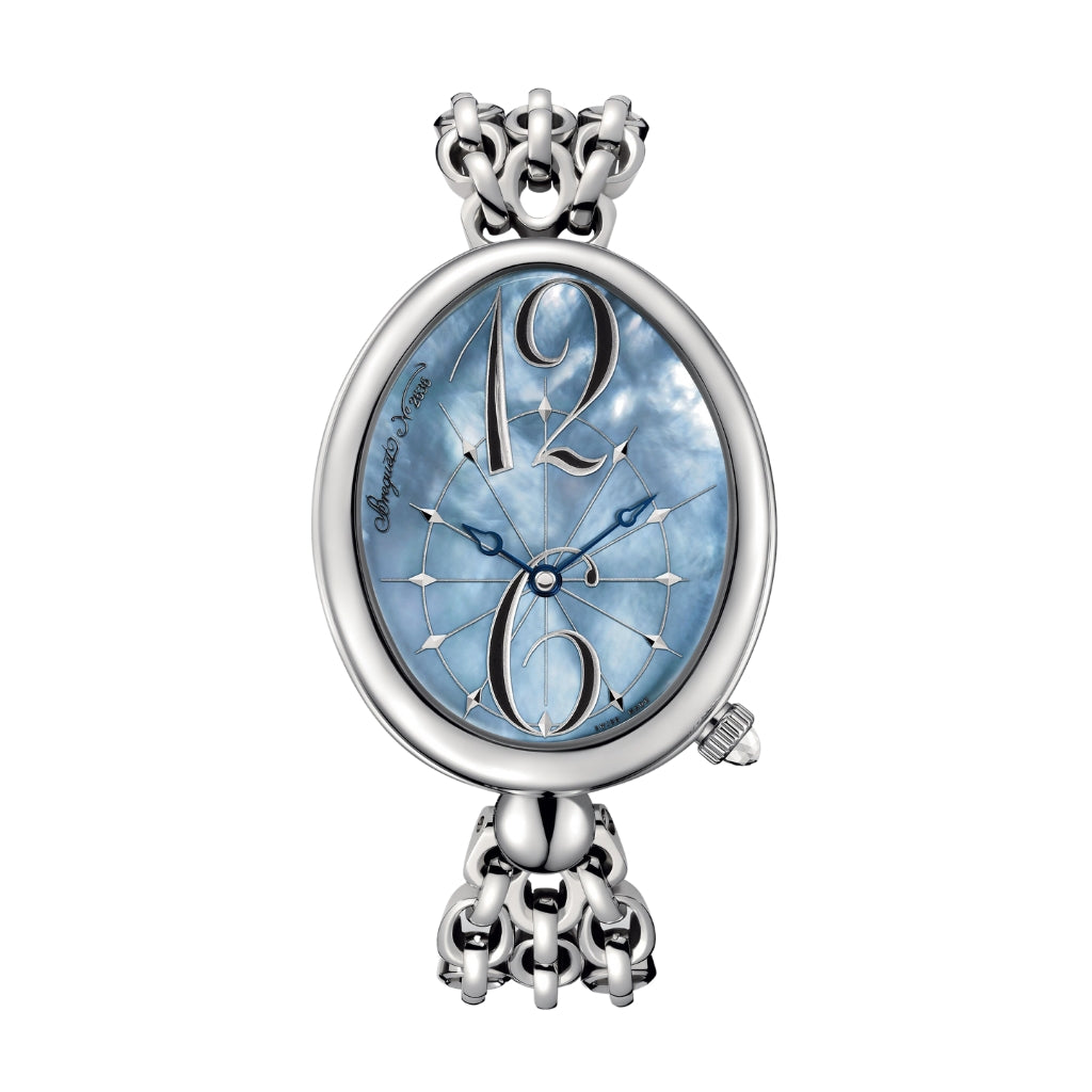 Breguet Reine 43.75 x 35.50 mm Blue Mother-Of-Pearl Dial Stainless Steel Bracelet 8967ST/V8/J50 - WATCHXNYC
