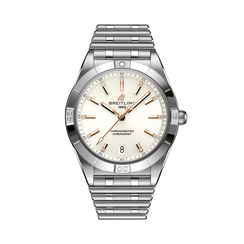 Breitling Chronomat Automatic 36 mm White Dial Stainless Steel Bracelet A10380101A2A1 - WATCHXNYC