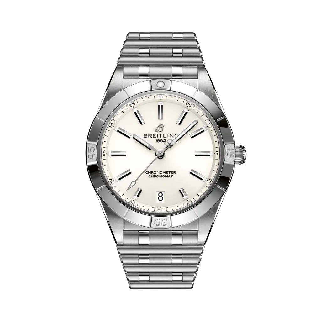 Breitling Chronomat Automatic 36 mm White Dial Stainless Steel Bracelet A10380101A3A1 - WATCHXNYC