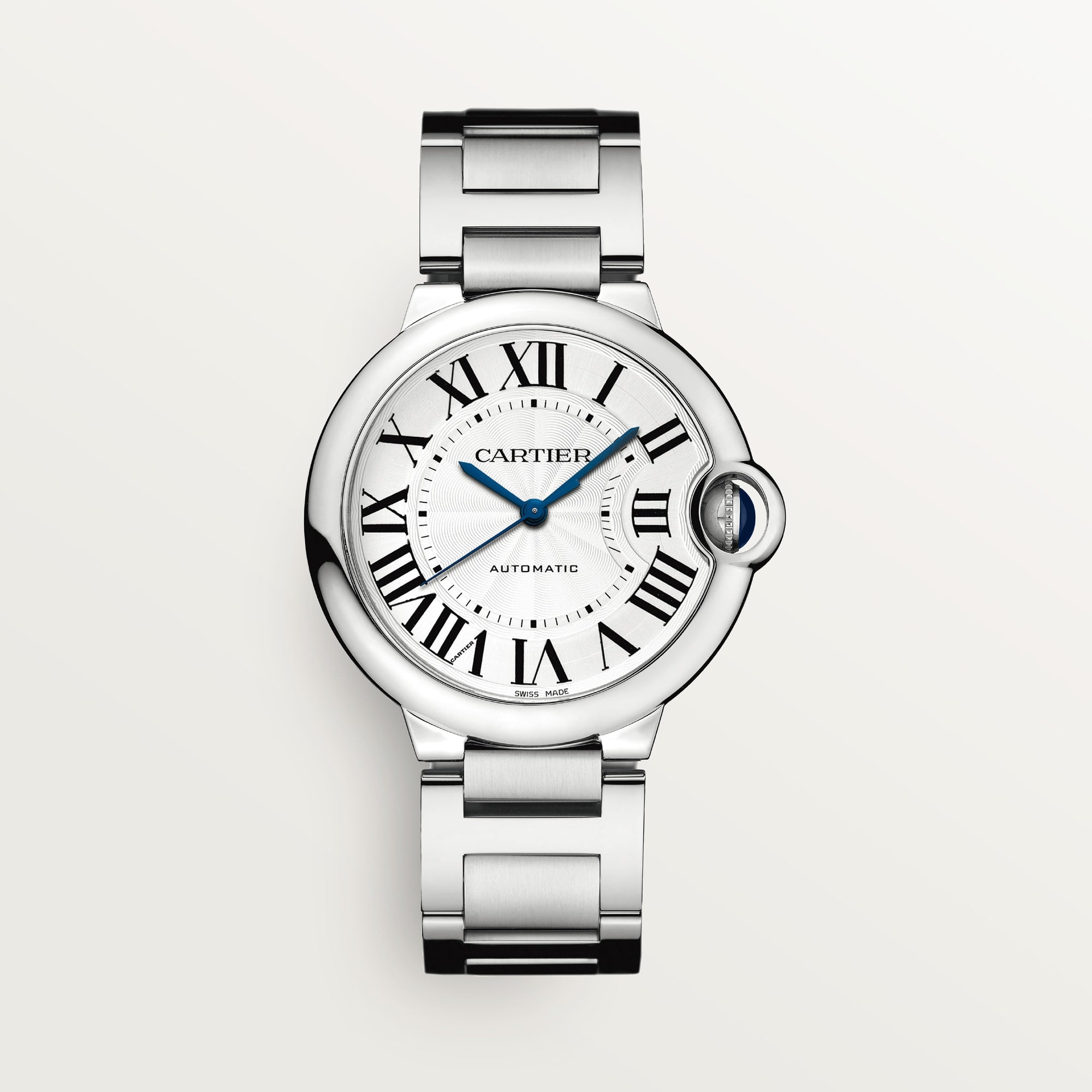 Cartier Ballon Bleu 36 mm Steel Silver Dial Bracelet WSBB0048 - WATCHXNYC