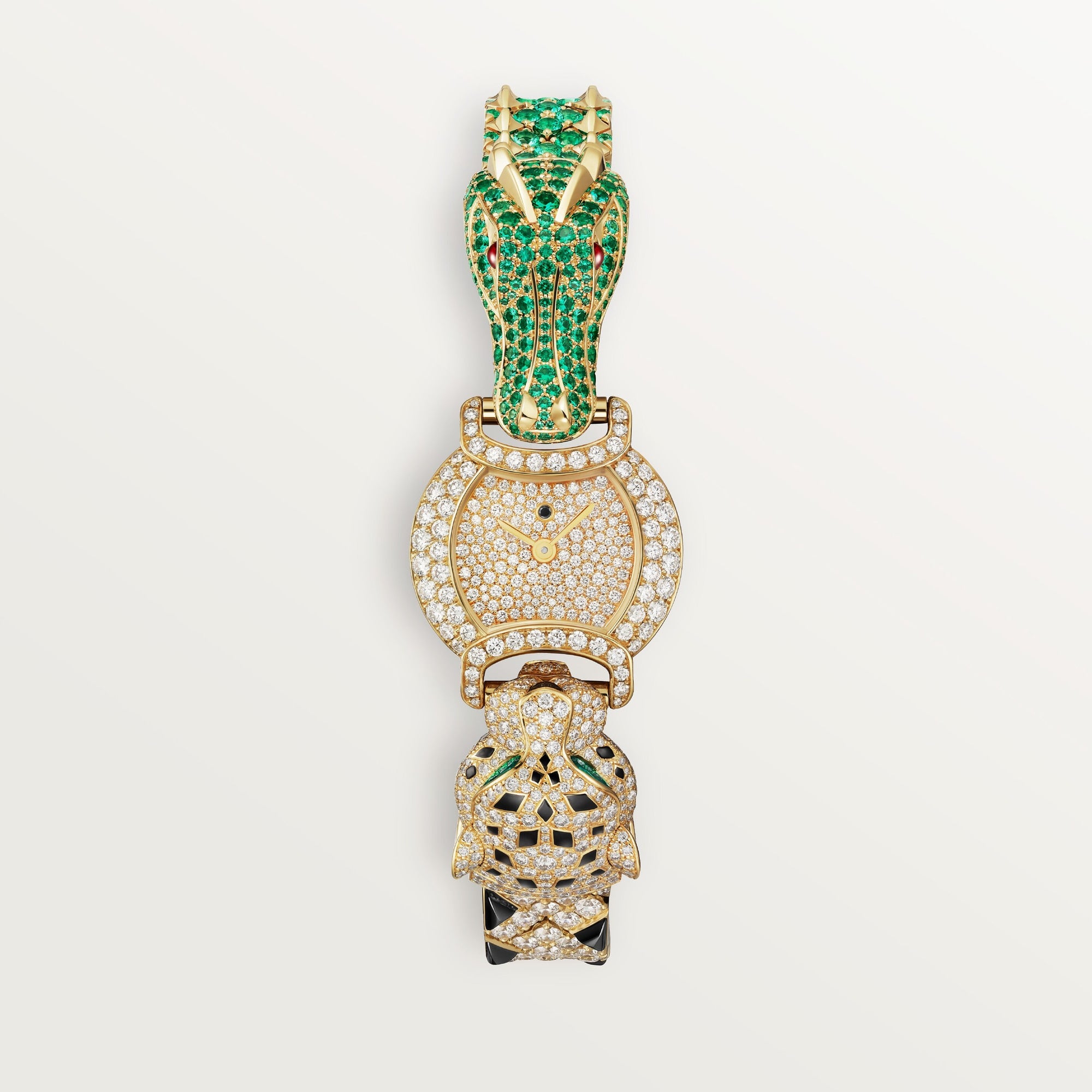 Cartier Crocodile Motif 18k Yellow Gold Diamond Bracelet HPI01451 - WATCHXNYC