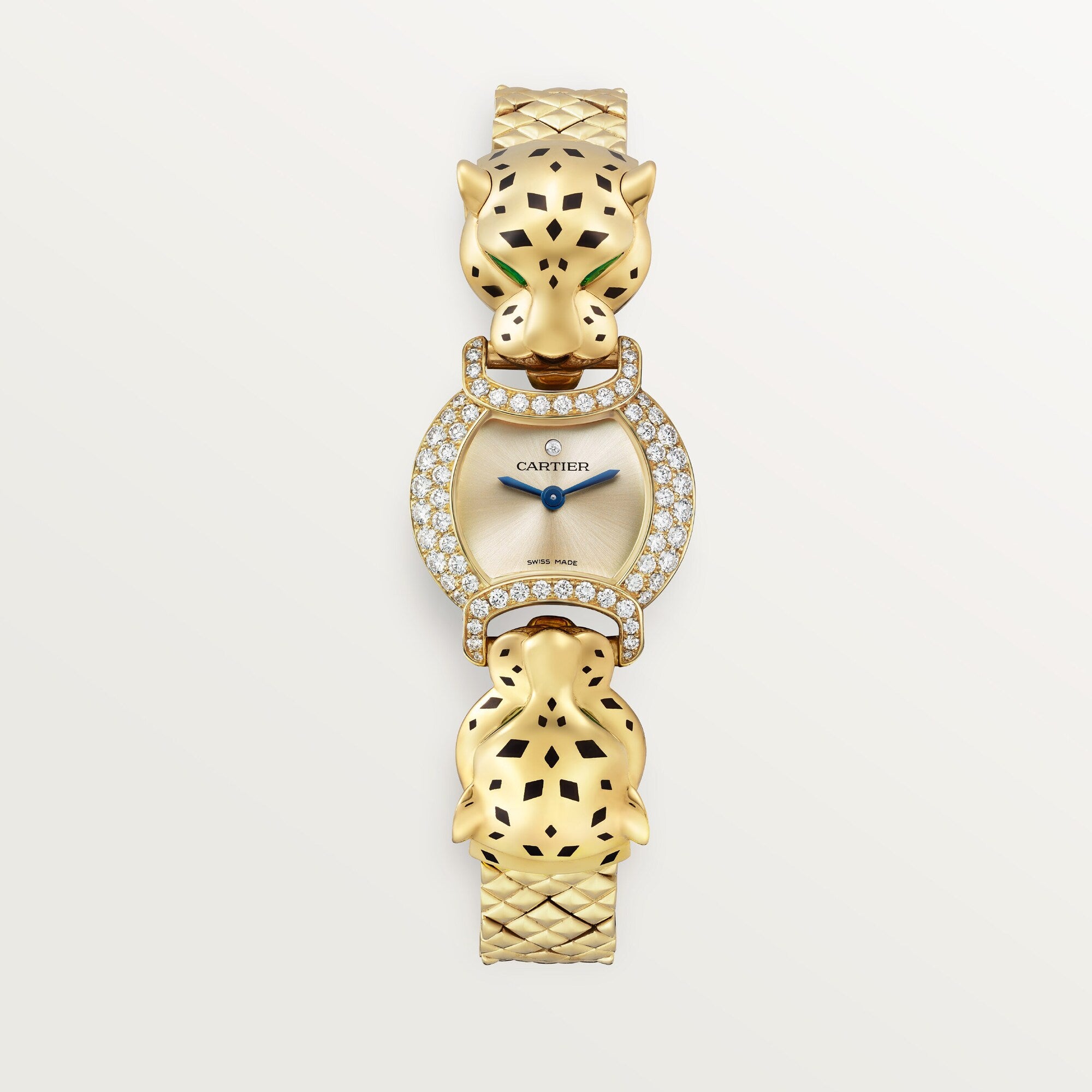 Cartier Panthère 18k Yellow Gold Golden Dial Bracelet HPI01441 - WATCHXNYC