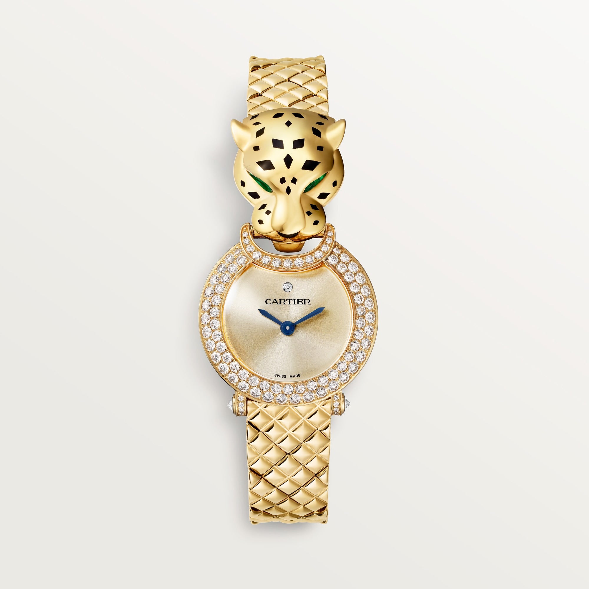Cartier Panthère 23.6 mm 18k Yellow Gold Golden Dial Bracelet HPI01526 - WATCHXNYC