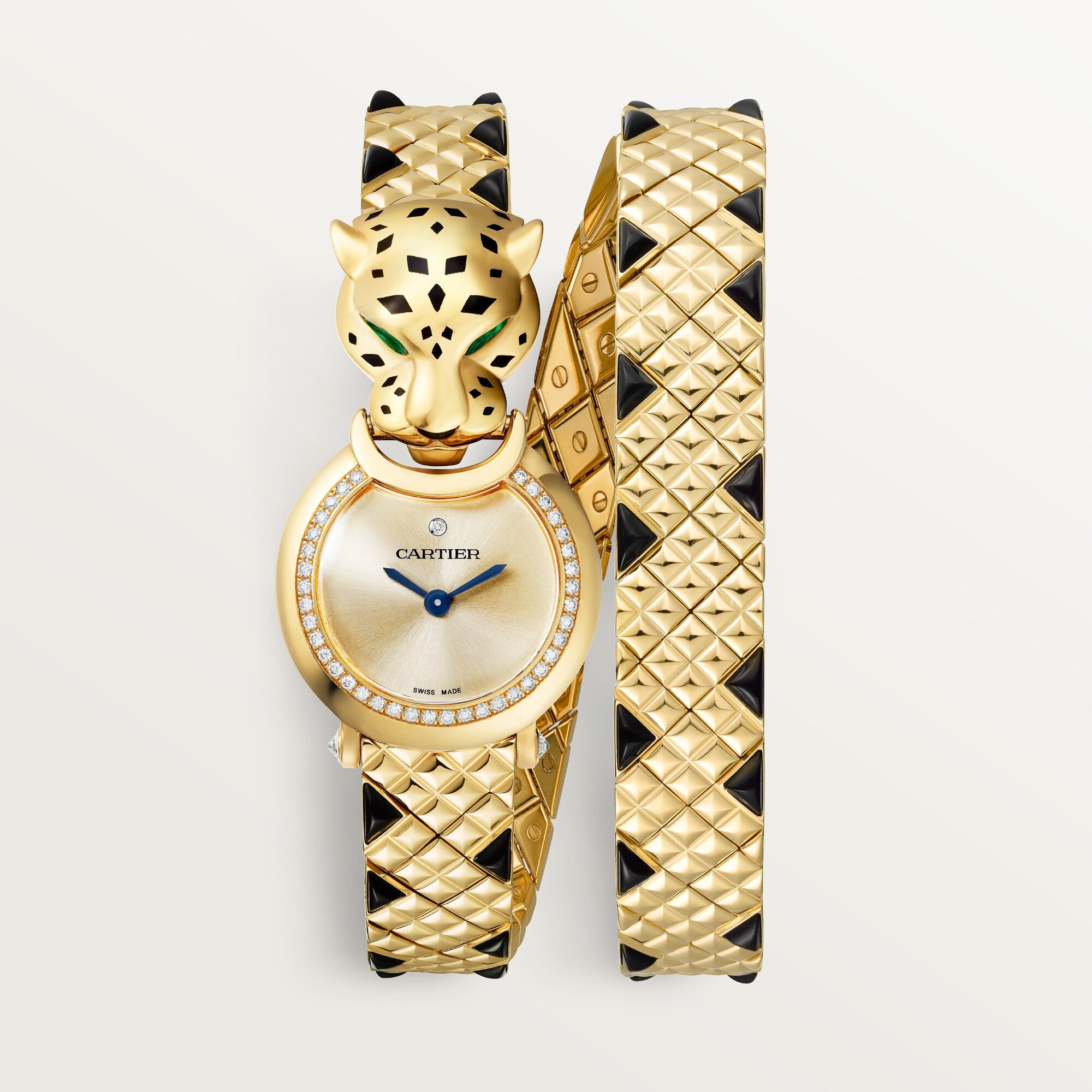 Cartier Panthère 23.6 mm Yellow Gold Golden Dial Bracelet HPI01382 - WATCHXNYC