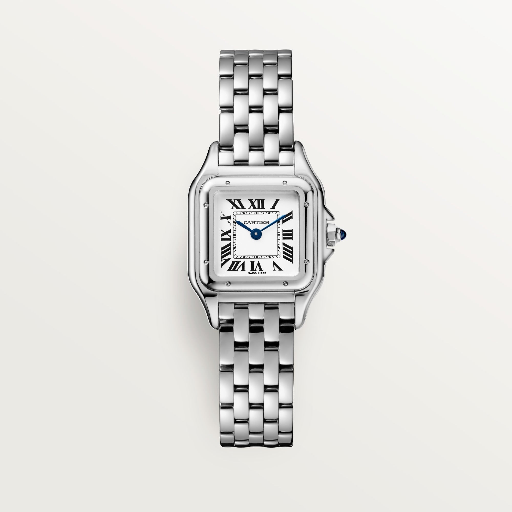 Cartier Panthère 23 mm x 30 mm Small Steel Silver Dial Bracelet WSPN0013 - WATCHXNYC