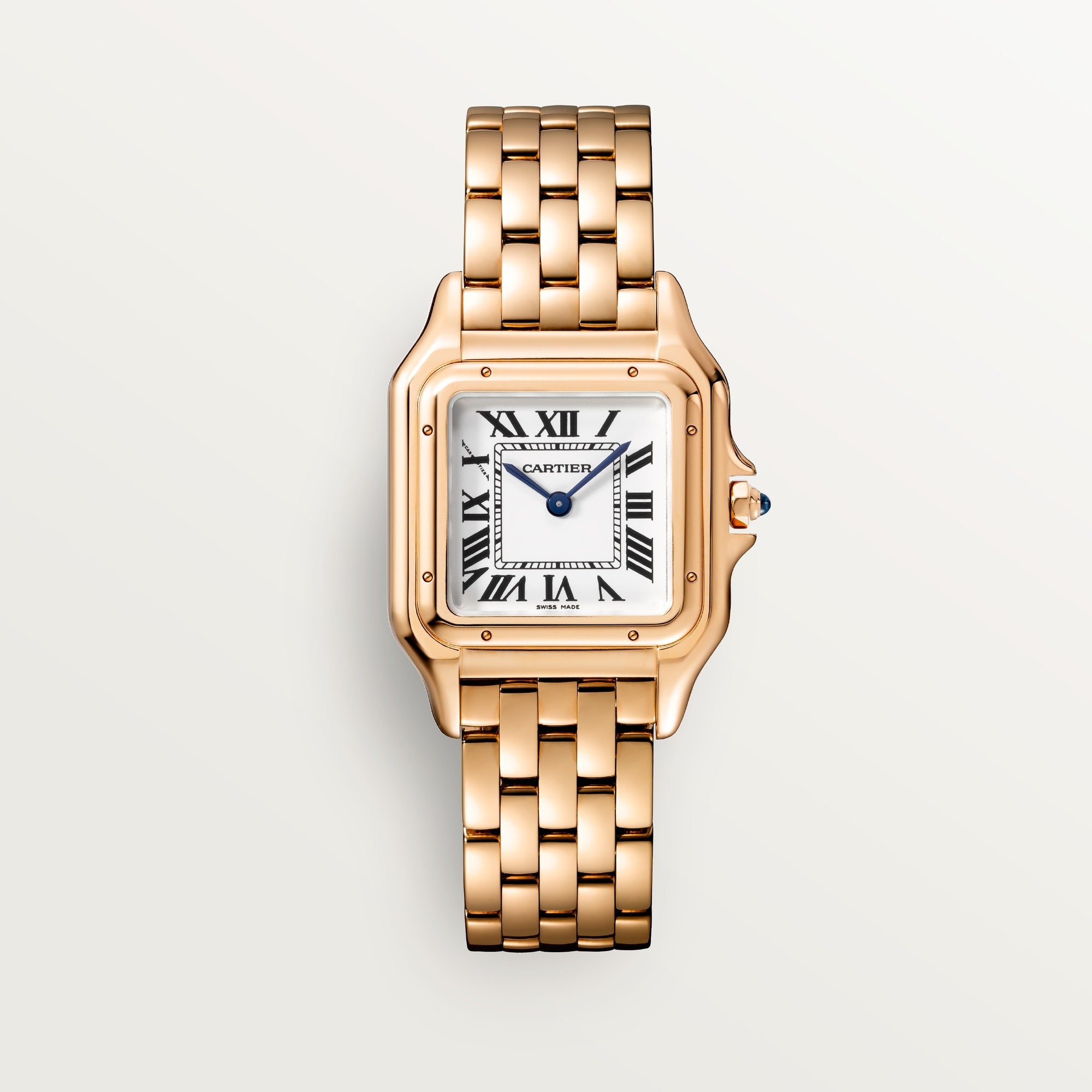 Cartier Panthère Medium Rose Gold Silver Dial Bracelet WGPN0007 - WATCHXNYC