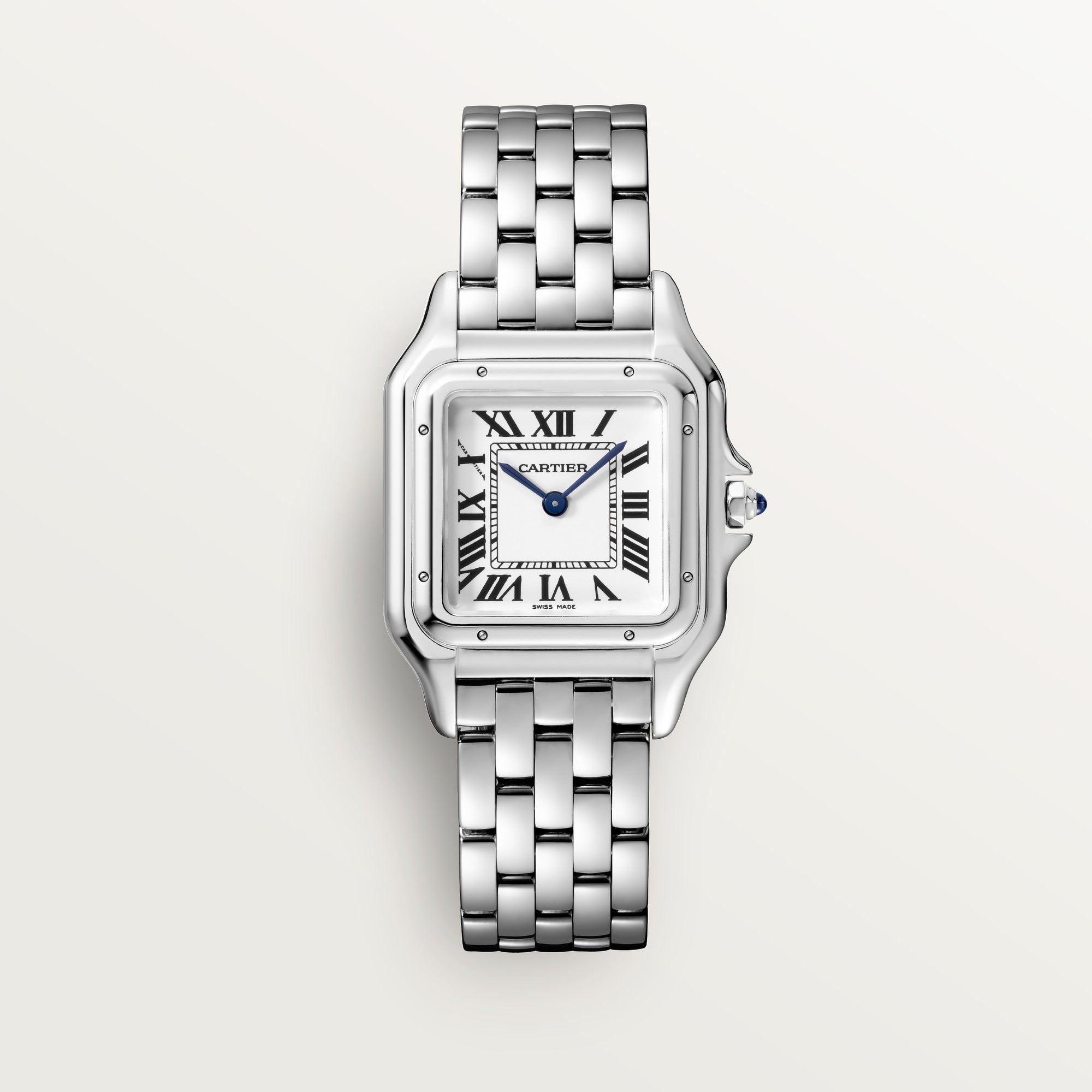 Cartier Panthère Medium Steel Silver Dial Bracelet WSPN0015 - WATCHXNYC