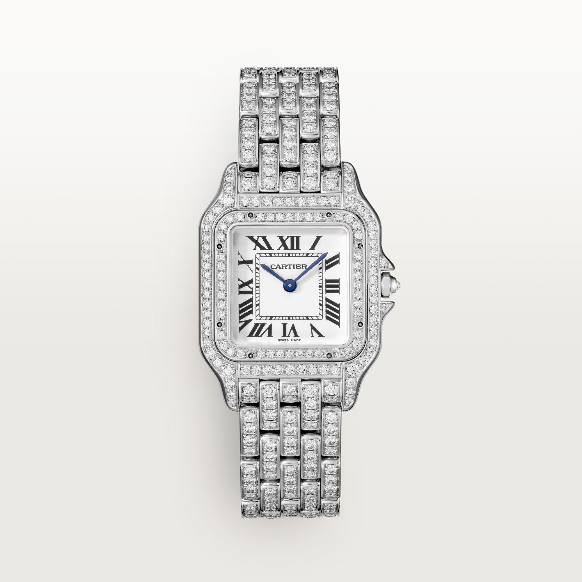 Cartier Panthère Medium White Gold White Dial Bracelet HPI01130 - WATCHXNYC