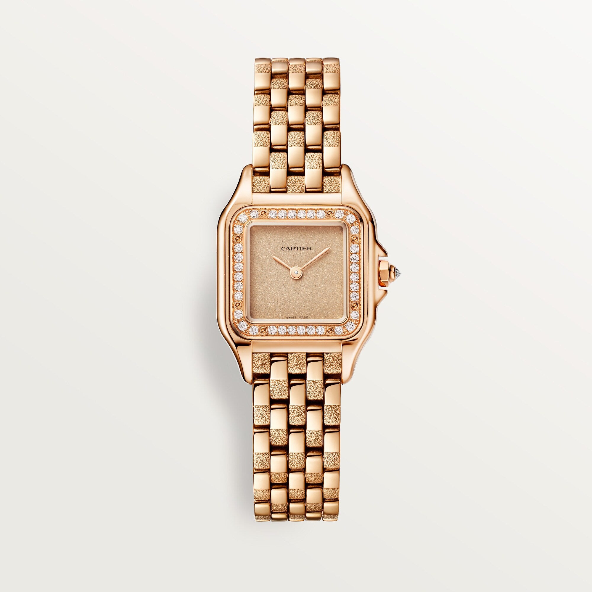 Cartier Panthère Small 18k Rose Gold Golden Dial Bracelet WJPN0058 - WATCHXNYC