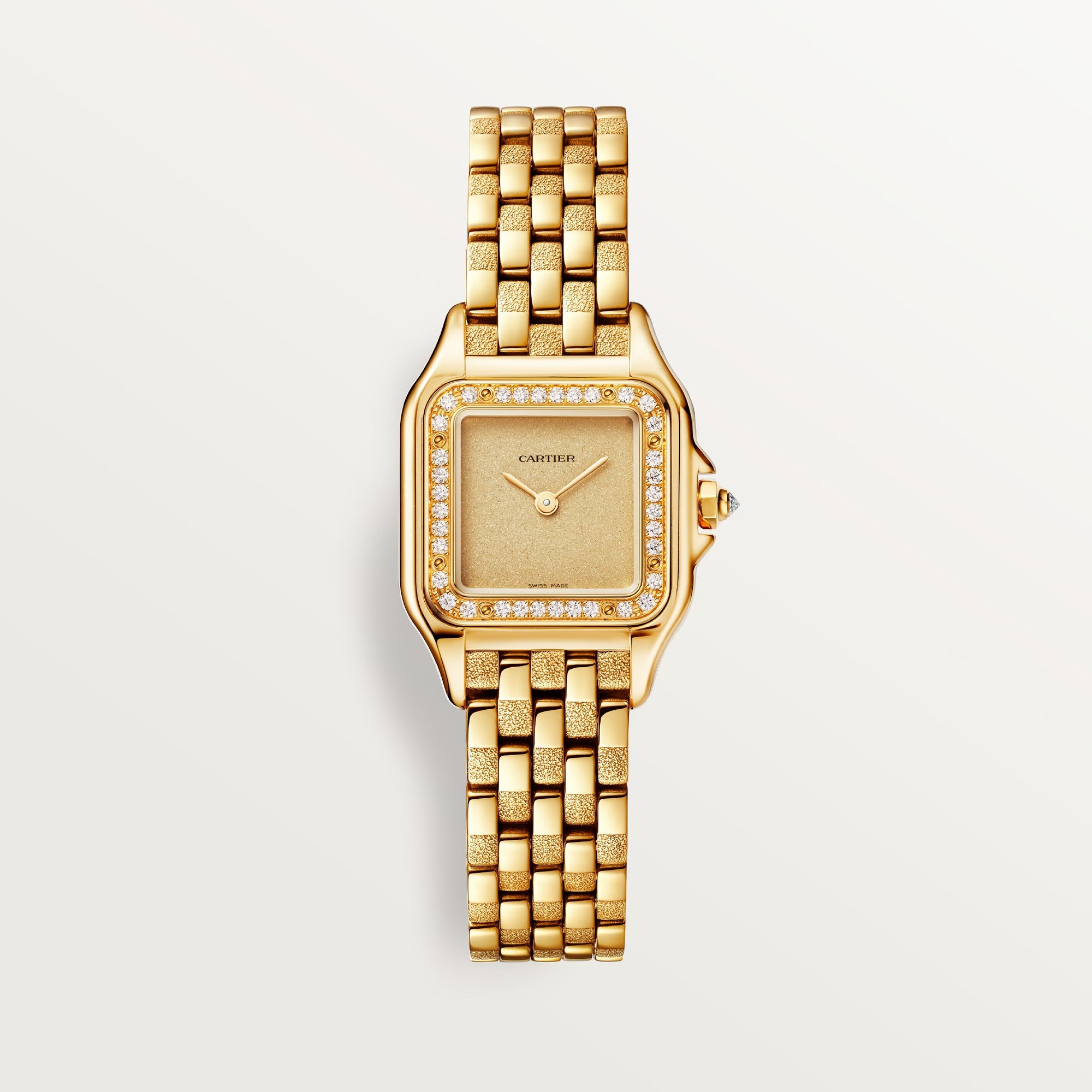 Cartier Panthère Small 18k Yellow Gold Golden Dial Bracelet WJPN0057 - WATCHXNYC
