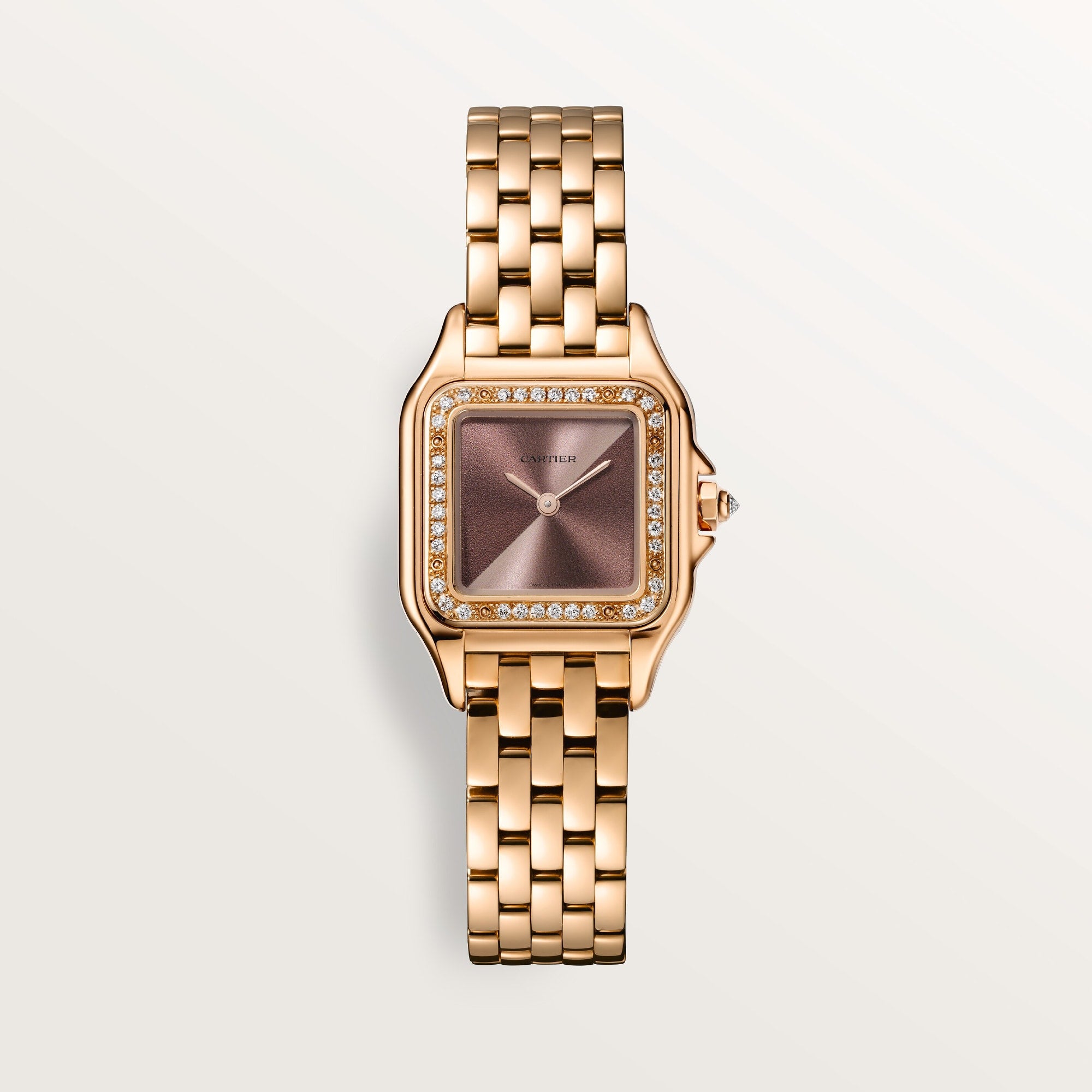 Cartier Panthère Small Rose Gold Golden Dial Bracelet WJPN0035 - WATCHXNYC