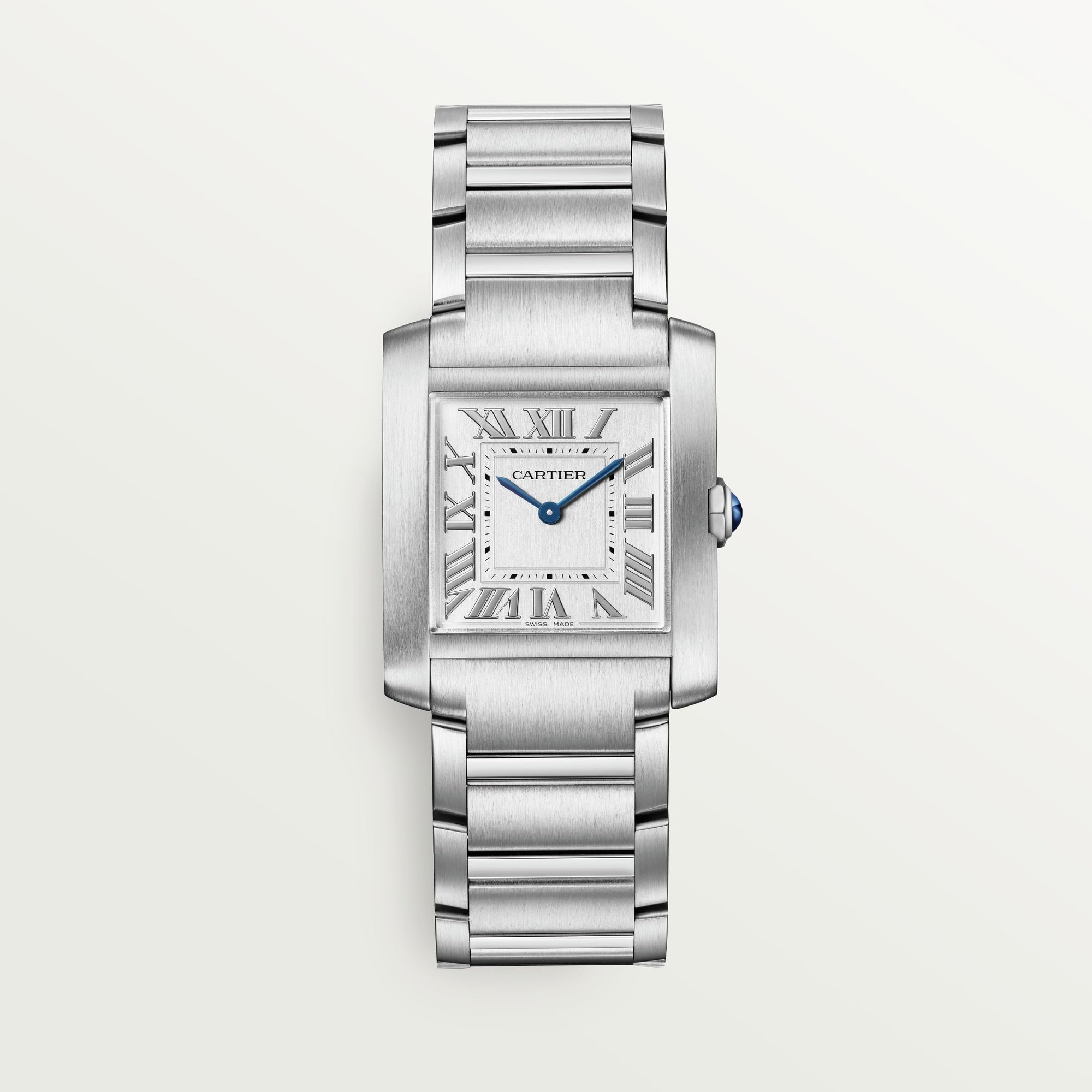 Cartier Tank Française Medium Steel Silver Dial Bracelet WSTA0074 - WATCHXNYC