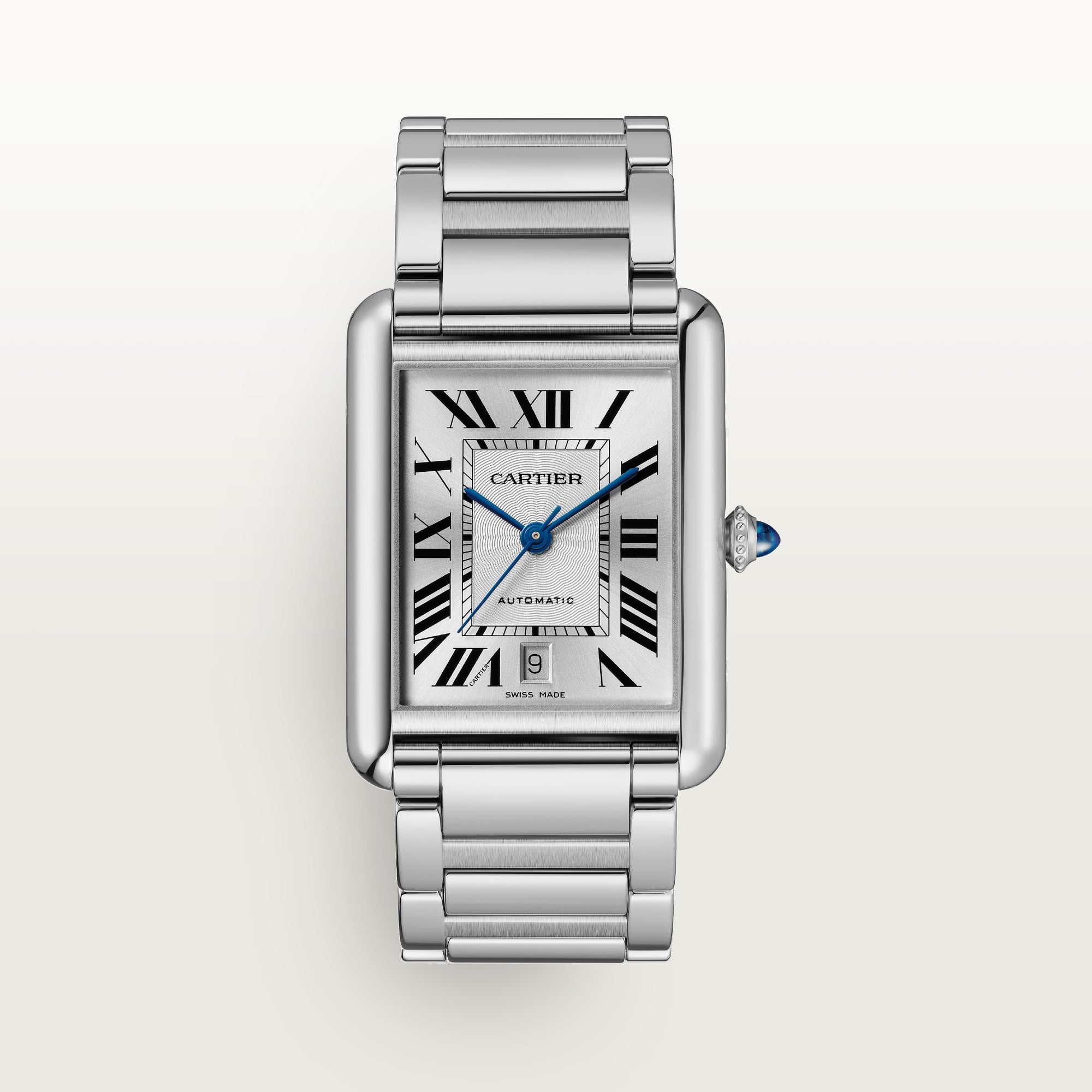 Cartier Tank Must Extra 41 mm x 31 mm Large Silver DialSteel Bracelet WSTA0053 - WATCHXNYC