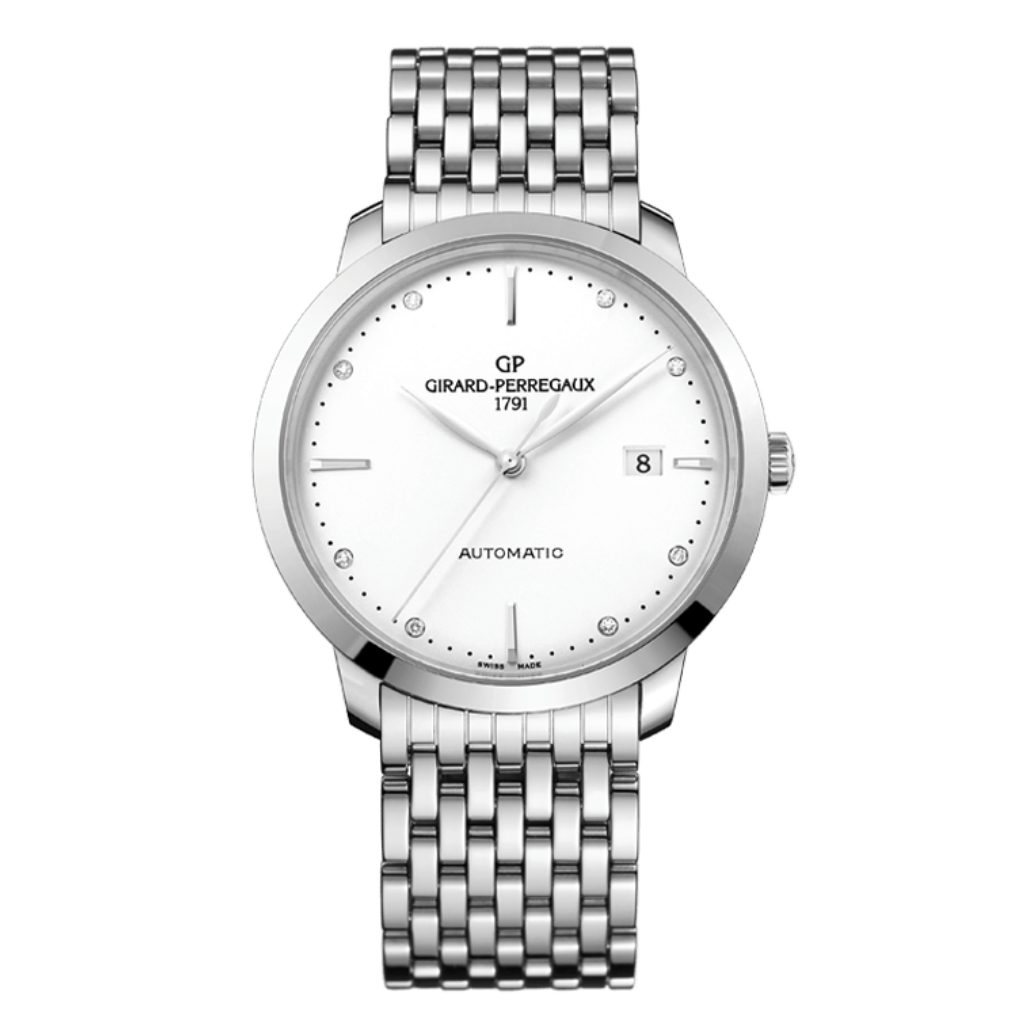 Girard-Perregaux 1966 40 mm Silver Dial Stainless Steel Bracelet 49555-11-1A1-11A - WATCHXNYC