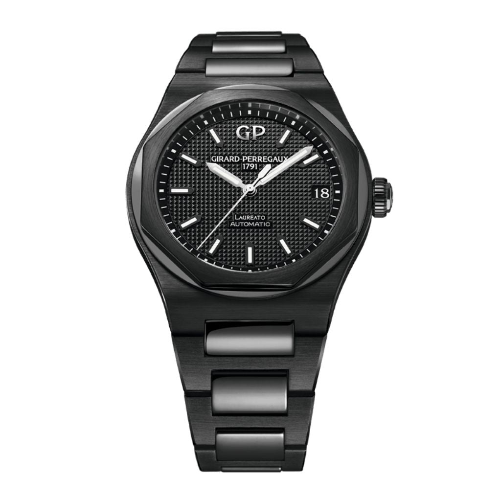 Girard-Perregaux Laureato 42 mm Black Dial Black Ceramic Bracelet 81010-32-631-32A - WATCHXNYC