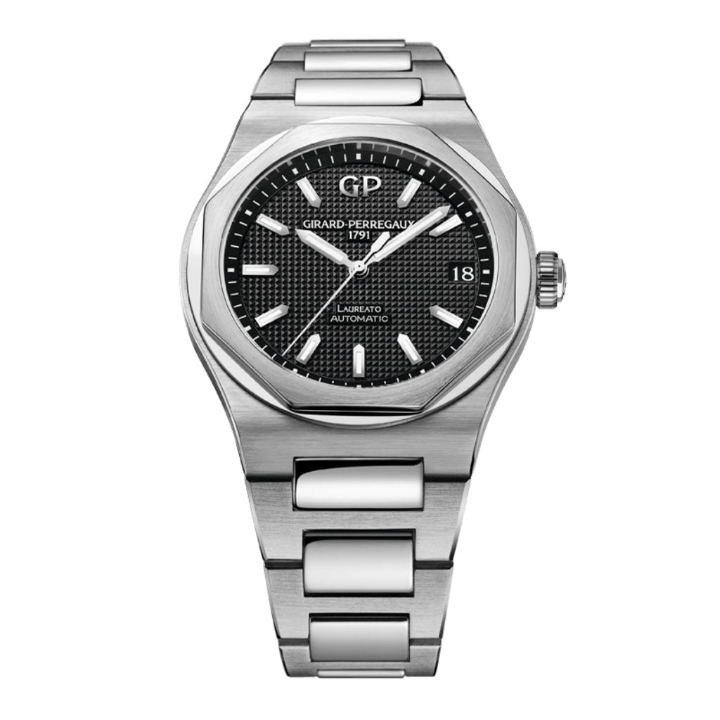 Girard-Perregaux Laureato 42 mm Black Dial Stainless Steel Bracelet 81010-11-634-11A - WATCHXNYC