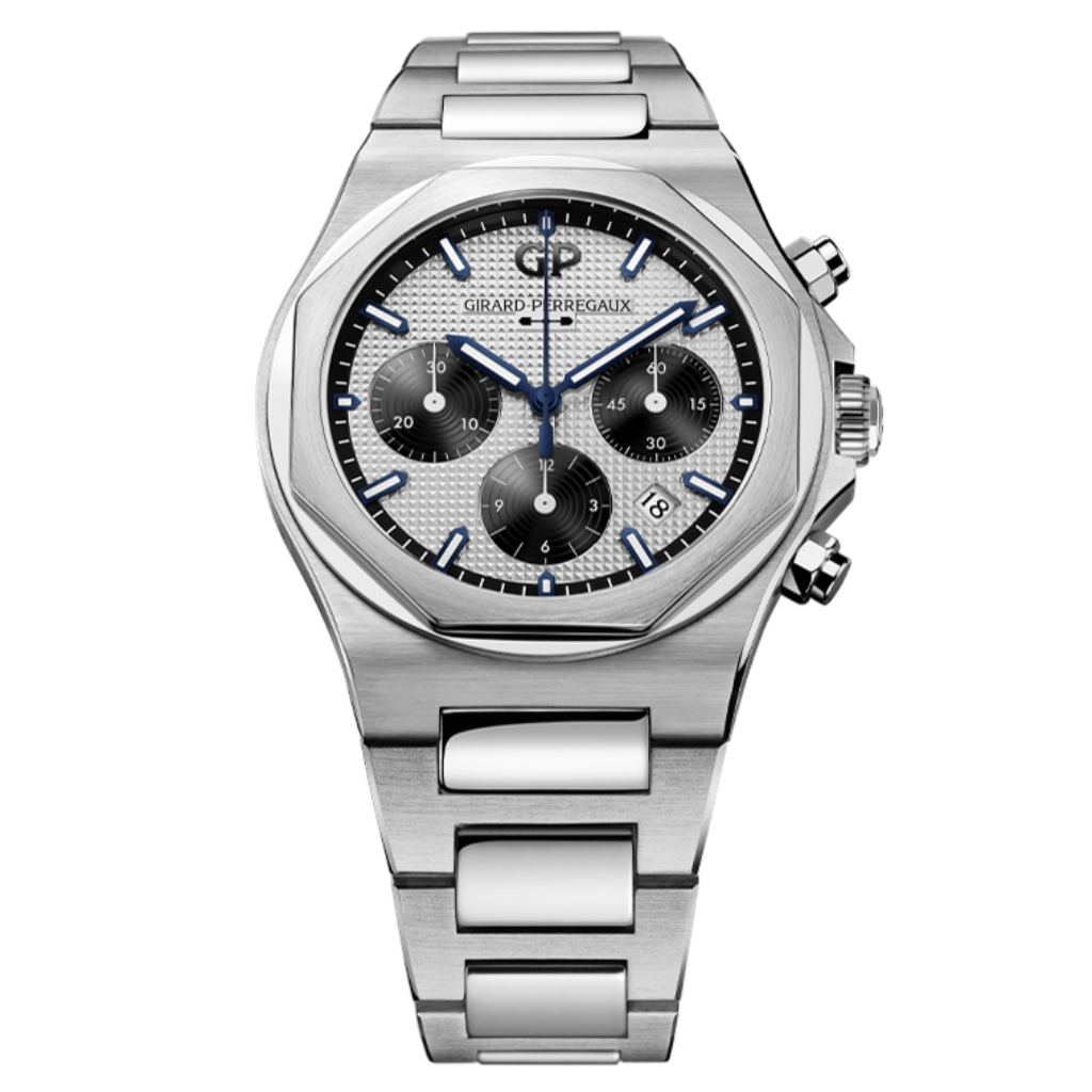 Girard-Perregaux Laureato Chronograph 42 mm Silver Dial Stainless Steel Bracelet 81020-11-131-11A - WATCHXNYC