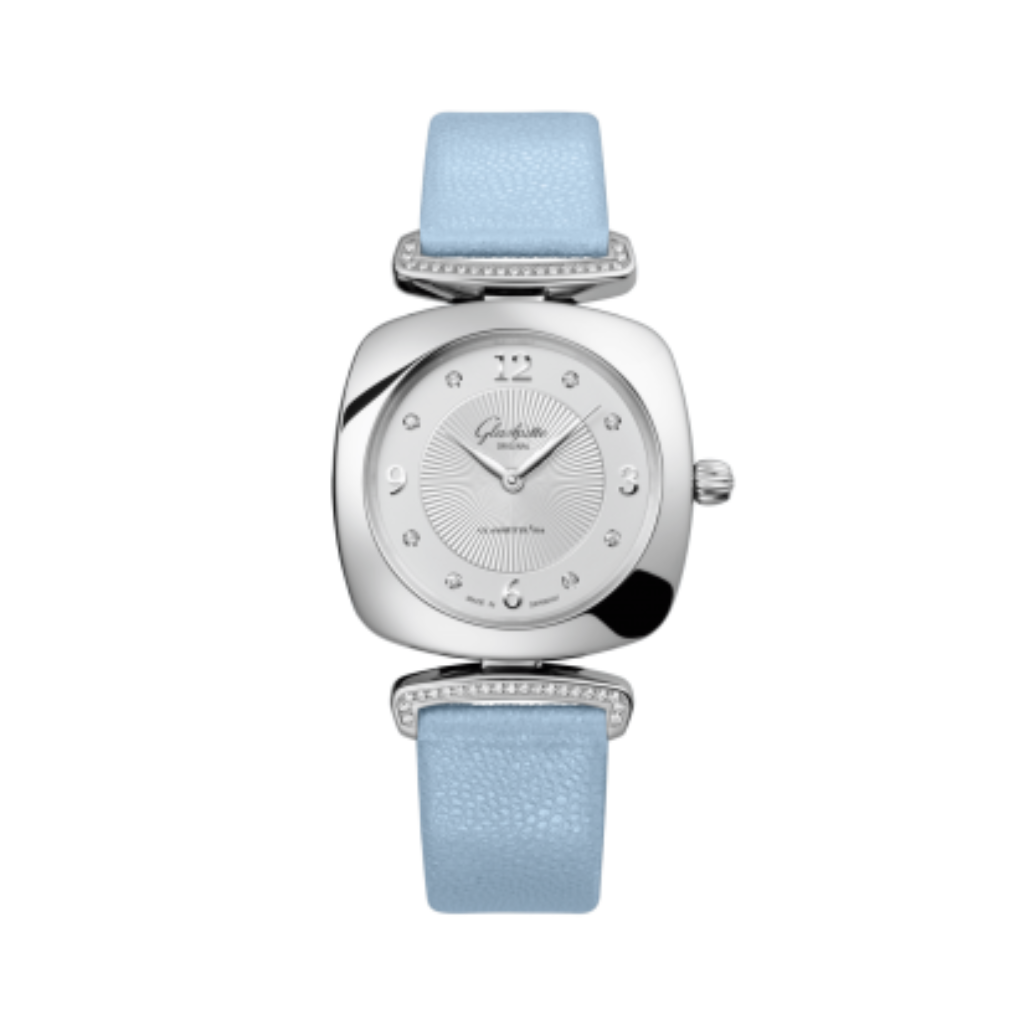 Glashuette Original Pavonina 31 mm Silver Galvanized Dial Stainless Steel   Glossy 1-03-02-12-12-35 - WATCHXNYC