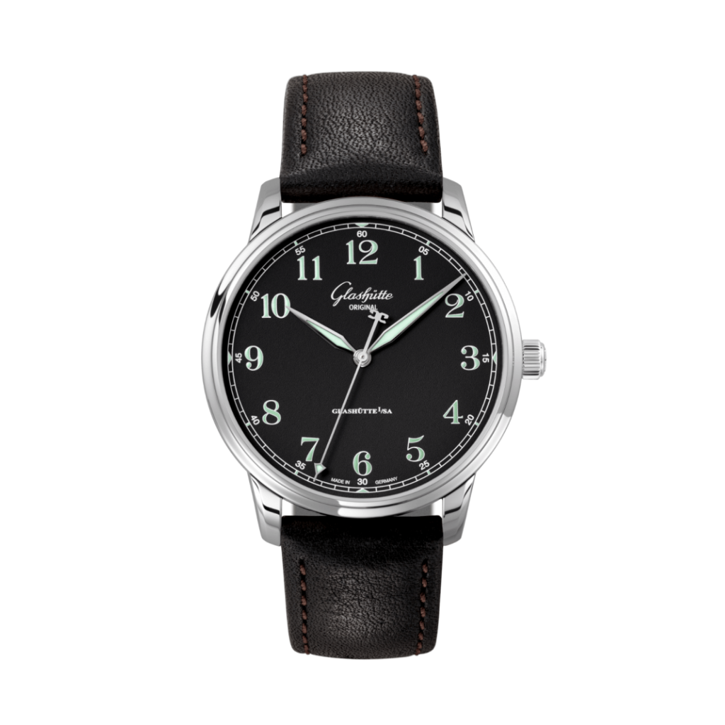 Glashuette Original Senator Excellence 40 mm Black Dial Stainless Steel   Strap, Black 1-36-01-03-02-65 - WATCHXNYC