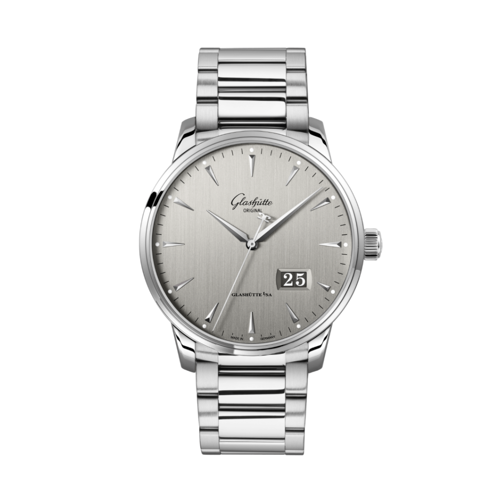 Glashuette Original Senator Excellence Panorama Date 42 mm Silver Dial Stainless Steel Metal Bracelet 1-36-03-03-02-71 - WATCHXNYC