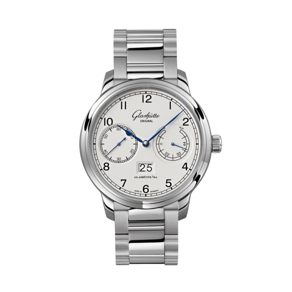Glashuette Original Senator Observer 44 mm Silver Dial Stainless Steel Metal Bracelet 100-14-05-02-14 - WATCHXNYC