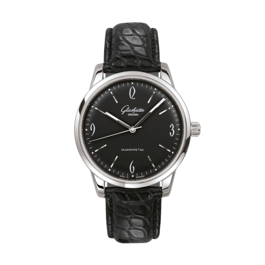 Glashuette Original Sixties 39 mm Black Dial Stainless Steel Louisiana  , Black 1-39-52-04-02-04 - WATCHXNYC