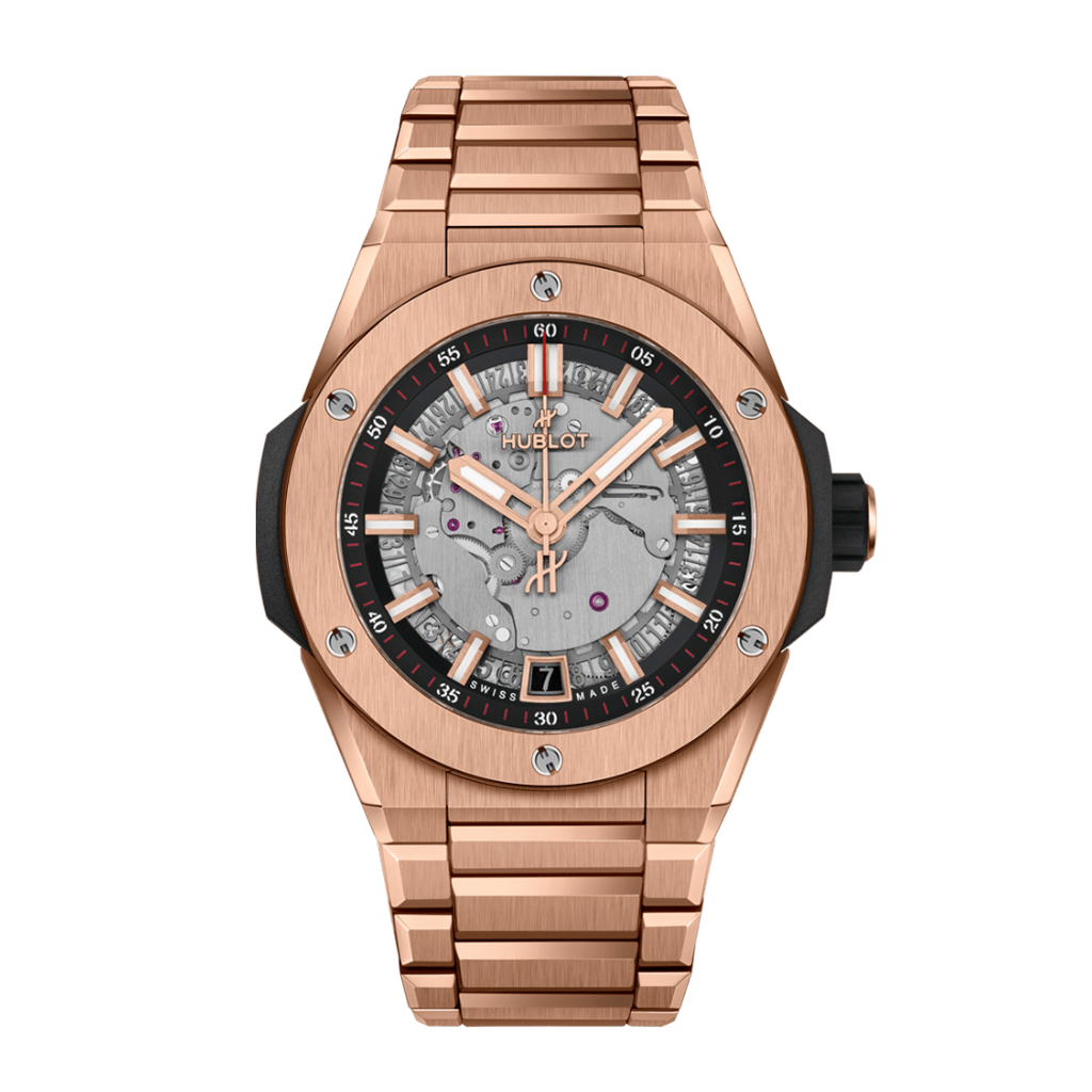 Hublot Big Bang Integrated Time Only King Gold 40 mm Silver Dial Polished 18K King Gold Bracelet 456.OX.0180.OX - WATCHXNYC
