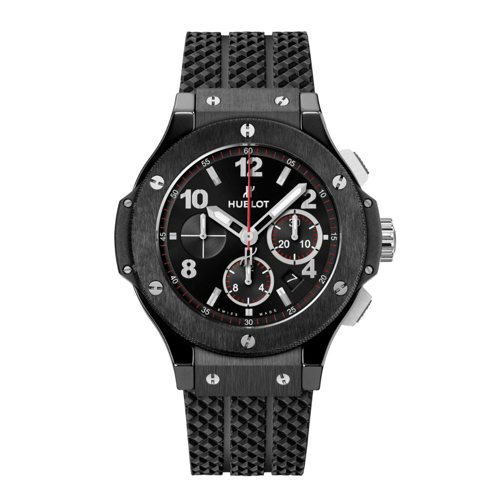 HUBLOT Big Bang Original Black Magic 44 mm Black Dial Polished Black Ceramic Rubber Strap 301.CM.130.RX - WATCHXNYC
