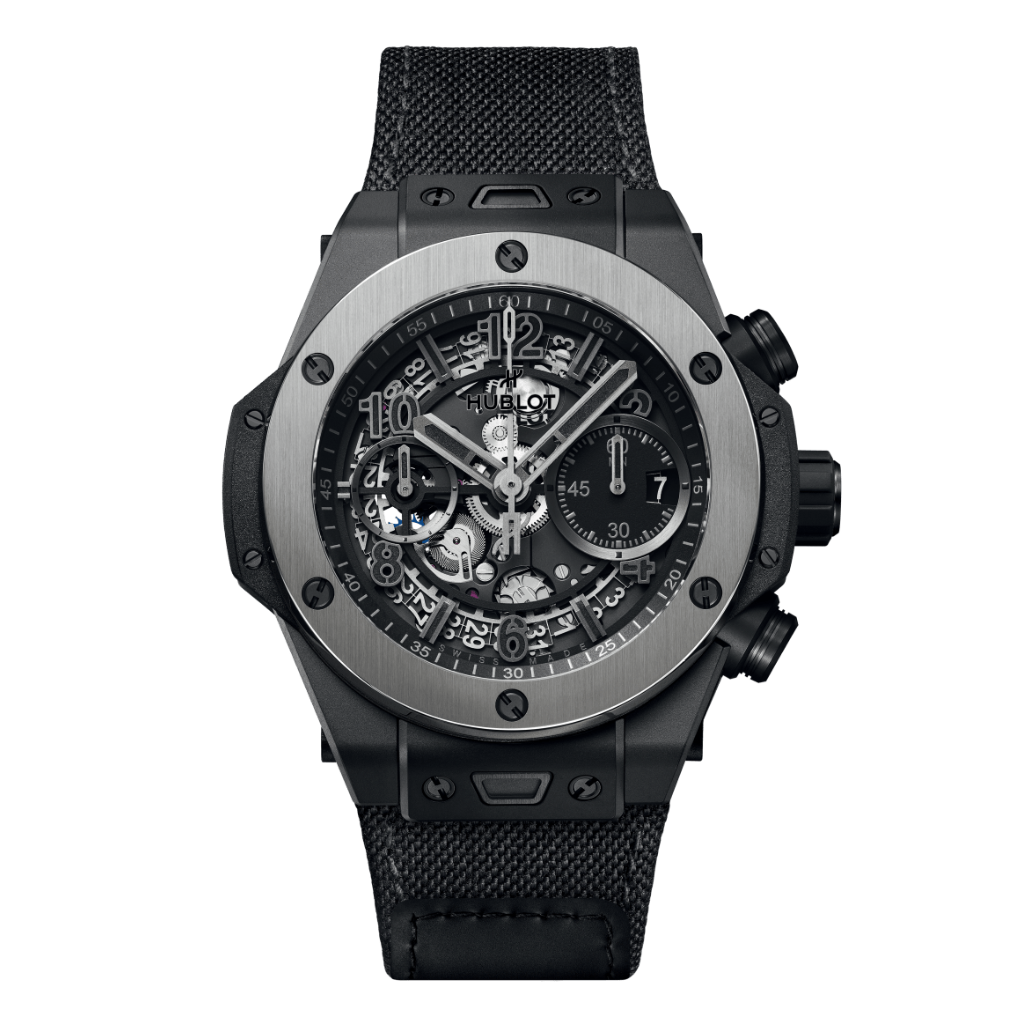 HUBLOT Big Bang Unico Ice Bang 42 mm Black  Dial Microblasted and Polished Black Ceramic Rubber Strap 441.CK.1140.NR.HEC24 - WATCHXNYC
