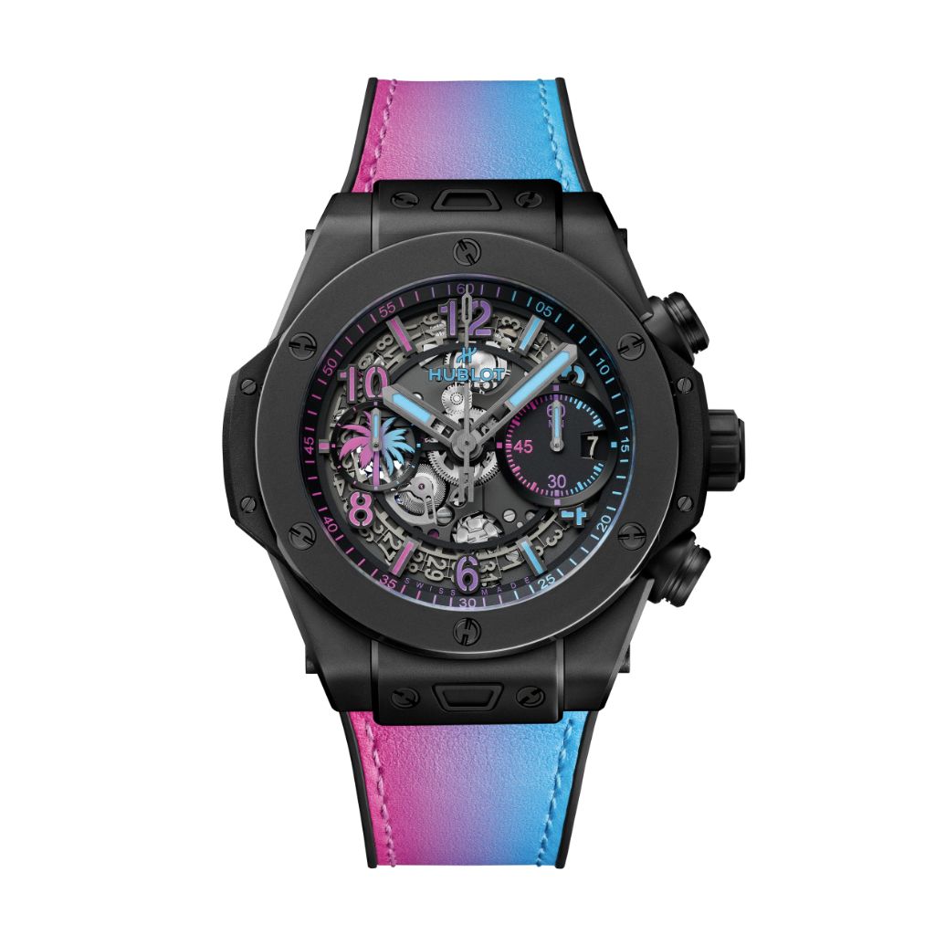 HUBLOT Big Bang Unico Magic City 42 mm Transparent Dial Microblasted Black Ceramic Rubber Strap 441.CI.1199.VR.HBM23 - WATCHXNYC