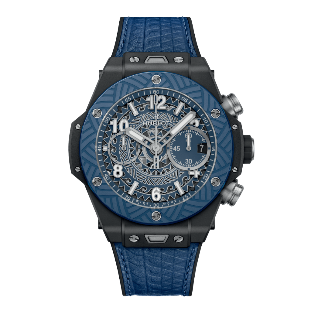 HUBLOT Big Bang Unico ‘O Ka Mua 42 mm Transparent Dial Microblasted Black Ceramic Rubber Strap 441.CL.0197.VR.HAW24 - WATCHXNYC