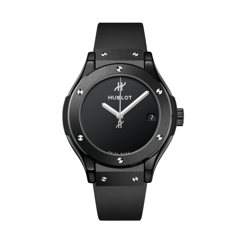 HUBLOT Classic Fusion Original Black Magic 33 mm Black Dial Polished Black Ceramic Rubber Strap 581.CX.1270.RX.MDM - WATCHXNYC