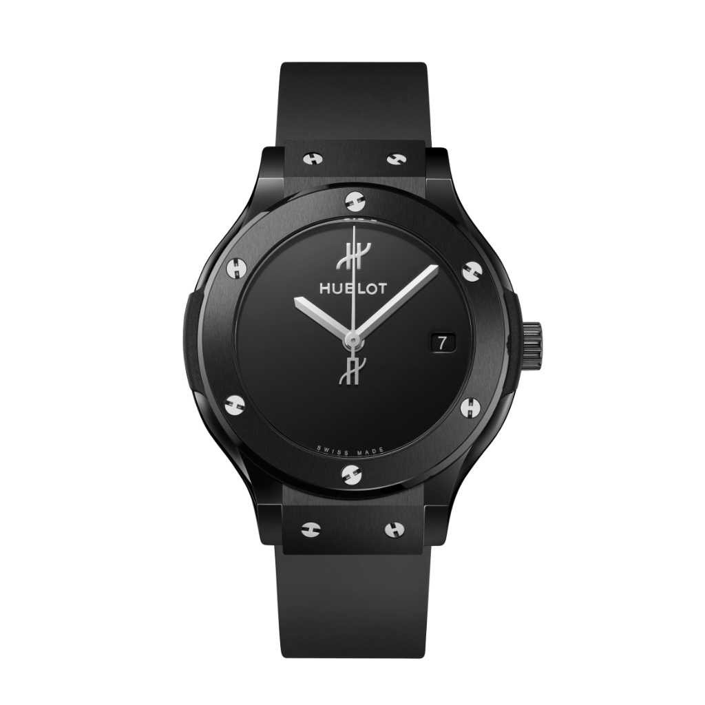 HUBLOT Classic Fusion Original Black Magic 38 mm Black Dial Polished Black Ceramic Rubber Strap 565.CX.1270.RX.MDM - WATCHXNYC