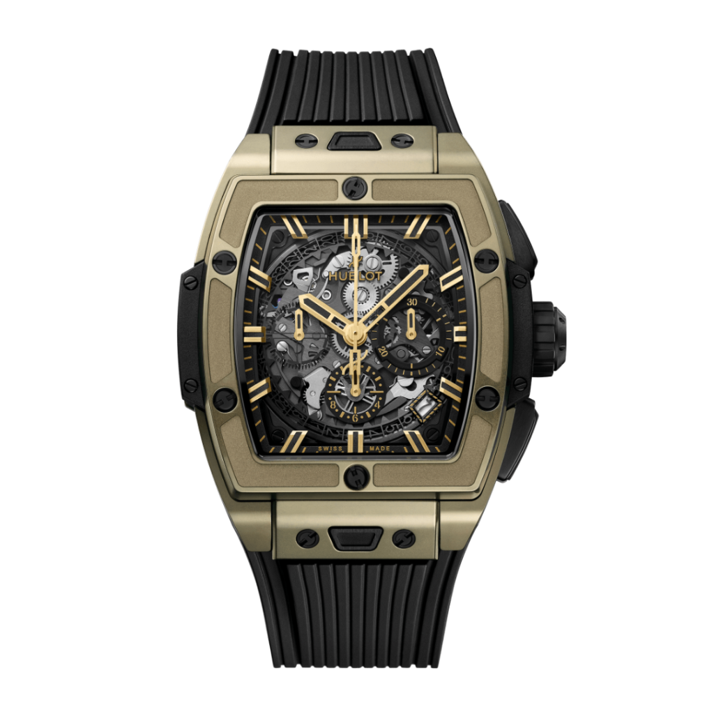 Hublot Spirit of Big Bang Full Magic Gold 42 mm Transparent Dial Polished 18K Magic Gold Rubber Strap 642.MX.0130.RX - WATCHXNYC