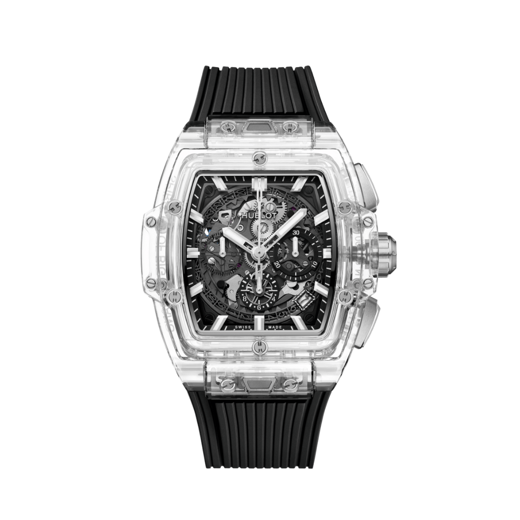 Hublot Spirit of Big Bang Magic Sapphire 42 mm Transparent Dial Polished Sapphire Crystal Rubber Strap 642.JX.0170.RX - WATCHXNYC