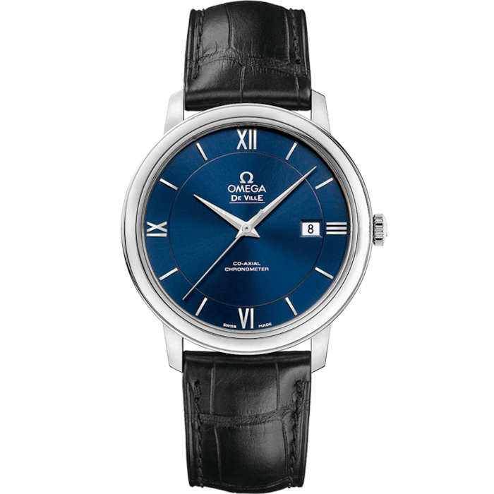 Omega De Ville Prestige 39.5 mm Blue Dial Stainless Steel Strap 424.13.40.20.03.001 - WATCHXNYC