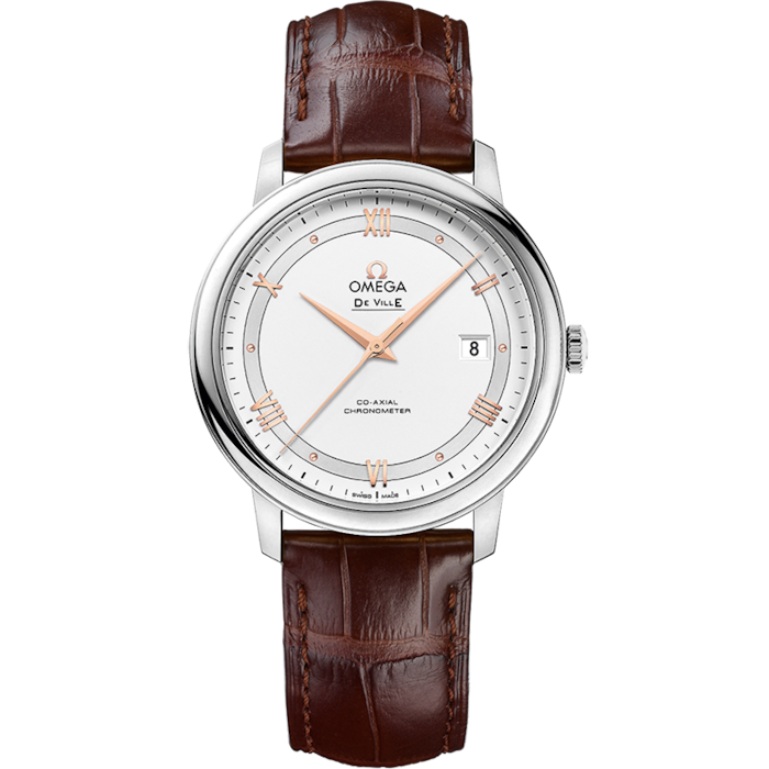 Omega De Ville Prestige 39.5 mm Silver Dial Stainless Steel Strap 424.13.40.20.02.002 - WATCHXNYC