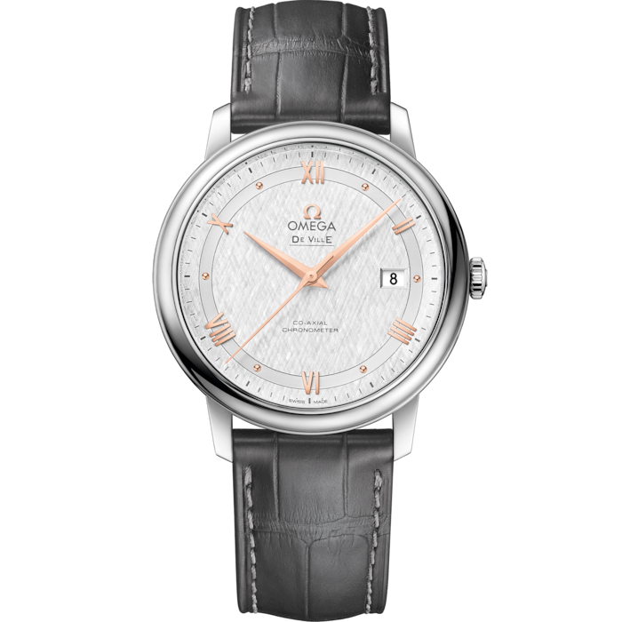 Omega De Ville Prestige 39.5 mm Silver Dial Stainless Steel Strap 424.13.40.20.02.005 - WATCHXNYC