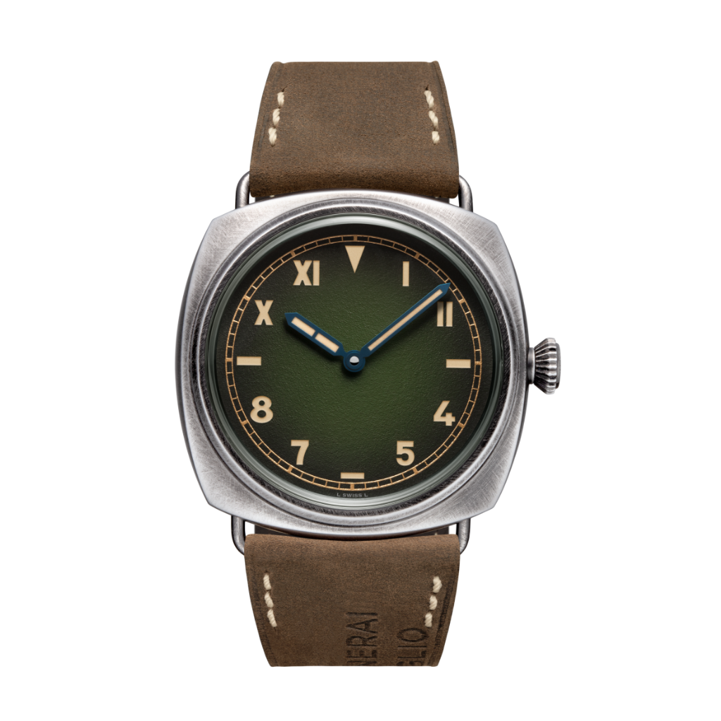 Panerai Radiomir California 45 mm Green Dial Brunito Esteel™ Calf Leather Strap PAM01349 - WATCHXNYC