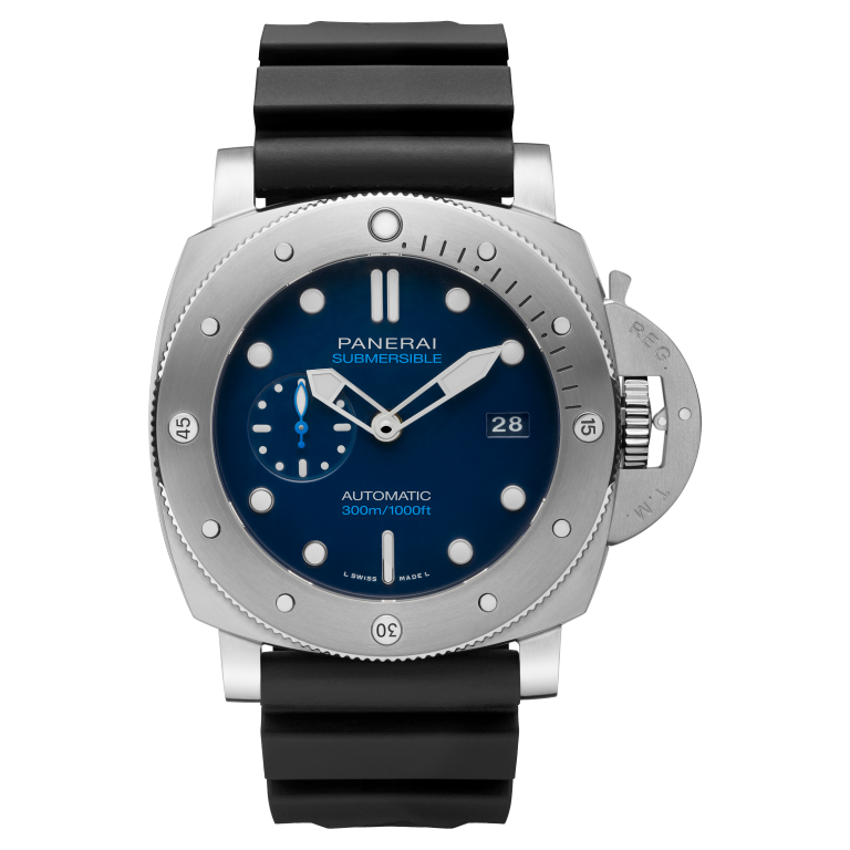 Panerai Submersible BMG-TECH™ 47 mm Blue Dial BMG-TECH™ Caoutchouc Accordeon Black Strap PAM02692 - WATCHXNYC