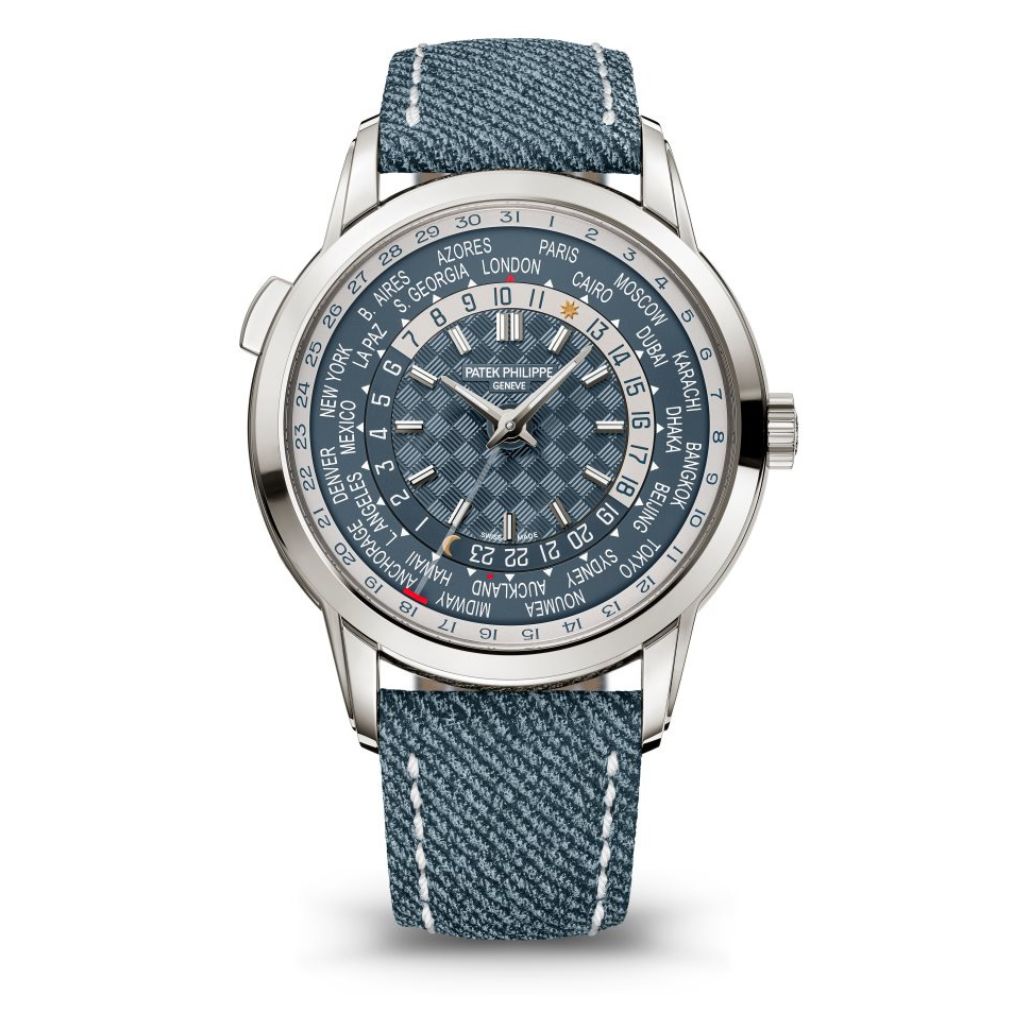Patek Philippe Complications 40 mm Blue Dial 18K White Gold   Leather Strap 5330G-001 - WATCHXNYC