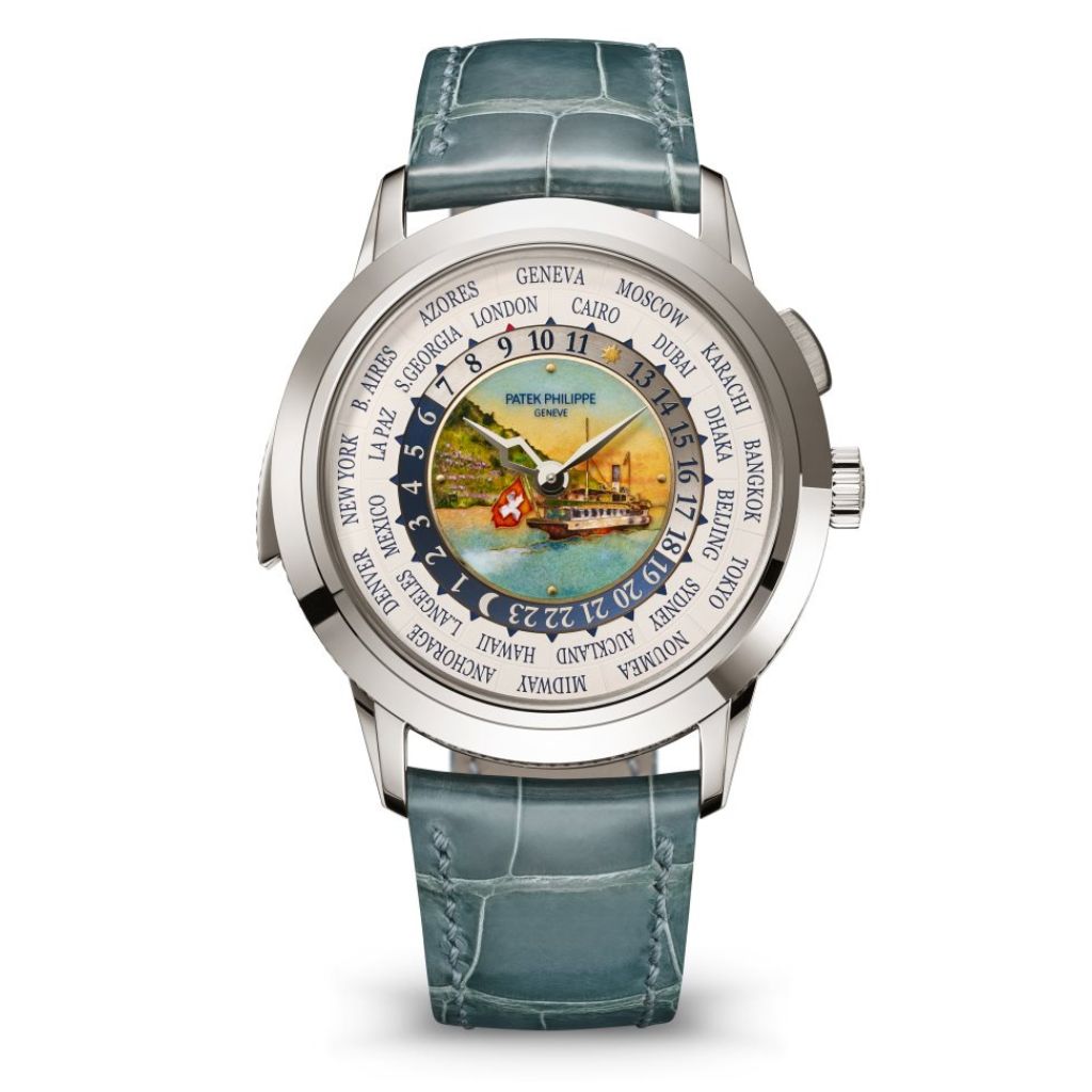Patek Philippe Grand Complications 40.2 mm White Dial 18K White Gold   Leather Strap 5531G-001 - WATCHXNYC