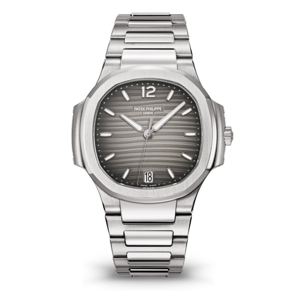 Patek Philippe Nautilus 35.2 mm Gray Dial Stainless Steel Bracelet 7118/1A-011 - WATCHXNYC