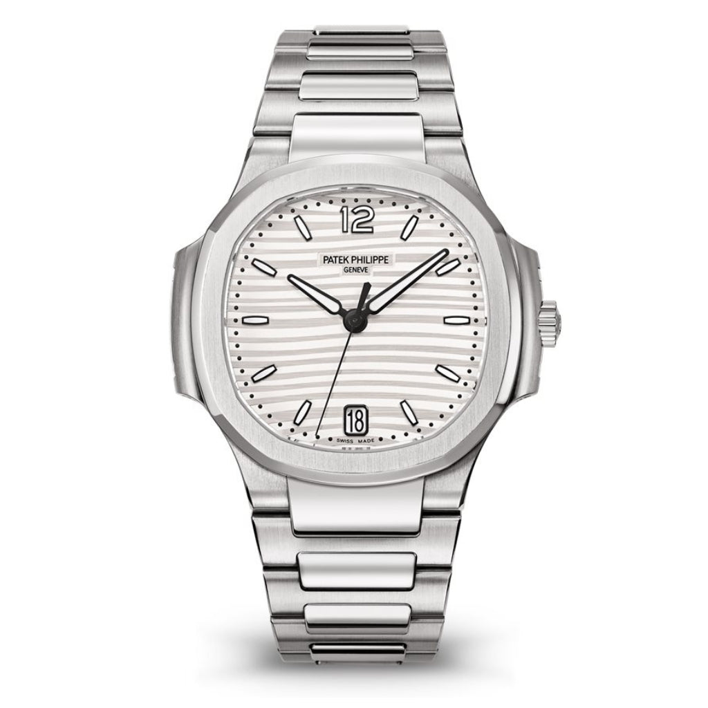 Patek Philippe Nautilus 35.2 mm Silver Dial Stainless Steel Bracelet 7118/1A-010 - WATCHXNYC
